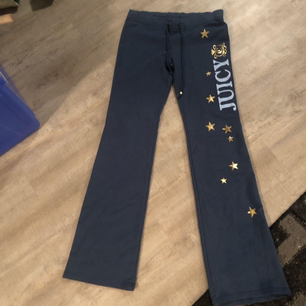 Juicy couture long dark turquoise pants SZ. M/L - Picture 1 of 4